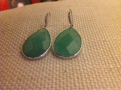 Orecchini Pendenti A Goccia YAZILIND In Argento – Foglia Cava Scintillante 7×3,2 Cm – Eleganti, Regalo Per Donna