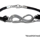 Bracciale uomo donna con simbolo infinito celtico creato a mano 