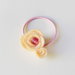 Codini per capelli con fiorellini in feltro rosa: accessori per romantiche ballerine!