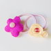 Codini per capelli con fiorellini in feltro rosa: accessori per romantiche ballerine!