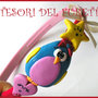 Cerchietto "Pinguino Stella Cuore" pastello kawaii fimo cernit idea regalo