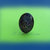 Anello con cabochon in vetro decorato blu e rosso