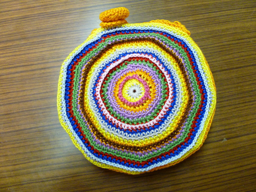 Borsa In Cotone Mandala Fatta A Mano - India - Spesa, Spiaggia, Tracolla Donna
