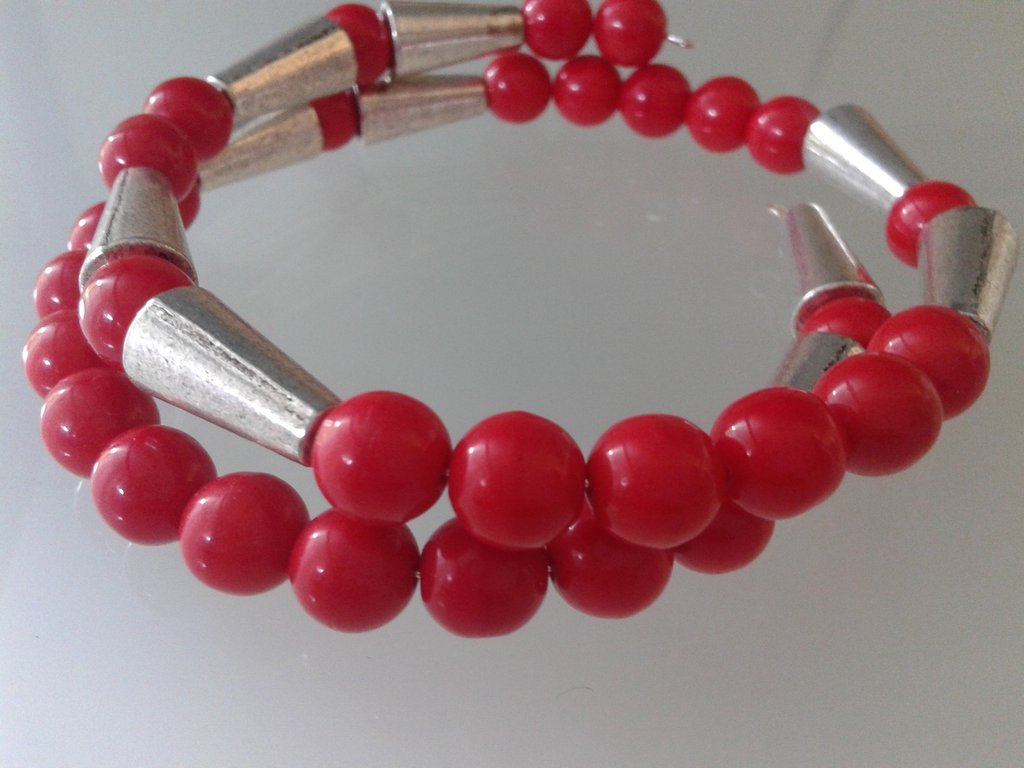 Bracciale In Giada Rossa Naturale - Braccialetto Di Giada Cinese Ghiaccio, Regalo Portafortuna Per Donna, Eleganza E Benessere, 59-60mm