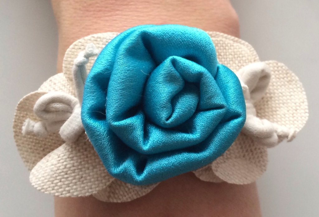 LIKGREAT Bracciale con fiore di loto Braccialetti intrecciati regolabili