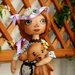 Art doll Darina, bambola di stoffa per decorare la tua casa