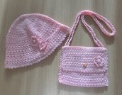 COMPLETO CAPPELLO E BORSETTA BIMBA