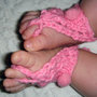 pom pom sandali pattern a maglia