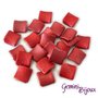 Perla grande quadrata in acrilico 29x29 rosso