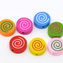 10 mix perle  a coppiecon spirale 16x16 mm 