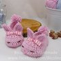 Piccole babbucce modello coniglietta per neonato (Femminuccia)