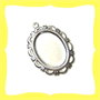 5 basi silver plated per cameo 13x18mm