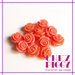 1 x perla a forma di rosa in resina - ROSA CORALLO