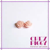 1 x perla a forma di rosa in resina - ROSA CHIARO