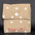 Taschina Pochette Portaspicci portamonete, portasoldi, pochettina cotone 100% fantasia beige a cuori