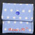 Taschina Pochette Portaspicci portamonete, portasoldi, pochettina cotone 100% fantasia azzurra con stelle
