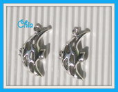 6 charms pesce 27x15mm