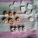 Lettere e bottoni in polvere di ceramica