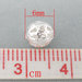 20 perle perline in filigrana 6 mm argentate