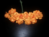 144 fiori roselline arancio