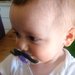 Ciuccio con baffi - accessorio per foto bimbo - Idea regalo nascita per neo papà 