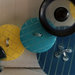 C16.14 - Collana turchese e gialla con bottoni vintage - Linea Miro