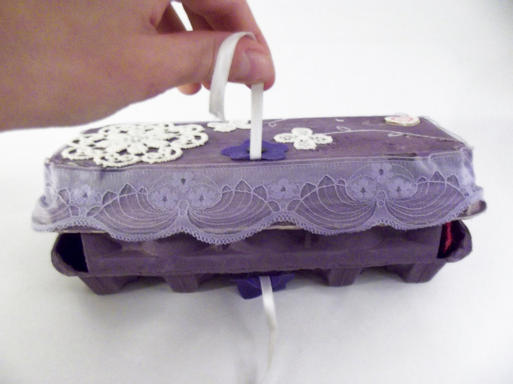 Orvieto Svuotatasche In Pelle Artigianale | Fatto A Mano In Toscana | Porta Oggetti 19x19 Cm | Blu Marino - Foto 2