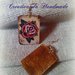Orecchini in cartoncino Rosa Traditional 'Tattoo Collection' tecnica decoupage