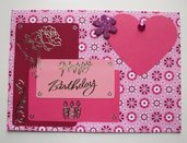 Biglietti di Auguri per Compleanno - Happy Birthday in Pink^^