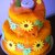 Torta di pannolini "Country Dream"  - Cake design style - Arancione per bimbo o bimba
