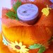 Torta di pannolini "Country Dream"  - Cake design style - Arancione per bimbo o bimba