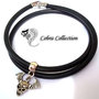 Bracciale/Collana in PVC con inserto teschio - Lutryx