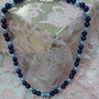 M 009 - Collana perle blu e azzurre