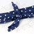 Rosie banana fascia capelli blu stelle bianche - rockabilly pin up rock'n'roll retro style bow 50s