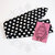 Rosie banana fascia capelli nera pois bianchi- rockabilly pin up rock'n'roll retro style bow 50s