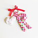 Ciondolo per portachiavi 'Lettere di stoffa': idea regalo per Mamma/Babbo o gadget per la festa di compleanno dei vostri bambini! 