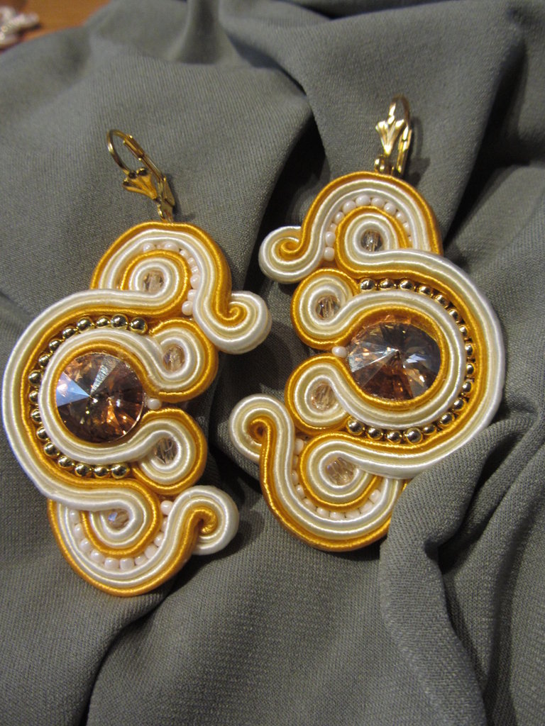 Orecchini Pendenti Con Libellule Color Argento E Pietre Azzurre Fa A Mano Happy Summer