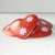 Cuoricini clip colore rosso fantasia 3,5 cm