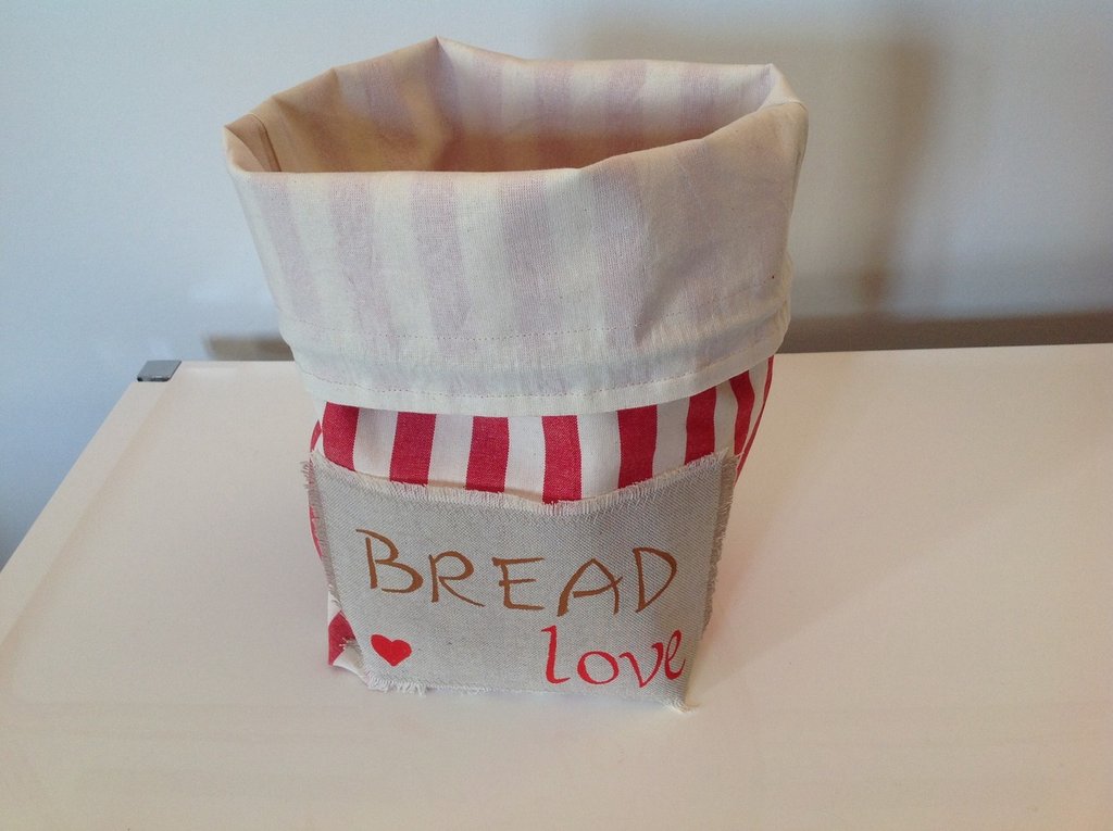 Sacchetto per il pane, 44 x 35 c, in cotone certificato GOTS con