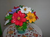 vaso fiori farina di mais,per la casa soprammobile,idea regalo,economico special price
