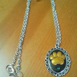 Collana Con Zampa Di Cane E Gatto In Argento 925 – Ciondolo A Cuore Ricordo Per Animali – Regalo Per Donne