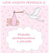 Lista nascita Federica C. - Pochette porta pannolini e salviette