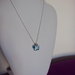 Collana argento 925 con farfalla swarovski blu cielo
