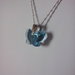 Collana argento 925 con farfalla swarovski blu cielo