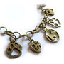 Bracciale braccialetto donna I LOVE MY Dog bronzo