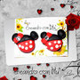 orecchini in fimo al lobo minnie con fiocchetto e strass