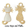 Charm/Ciondolo "Lovely Cat" (23x12mm) (cod.37235)