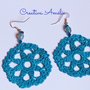 ORECCHINI CROCHET AZZURRI CON SWAROVSKI