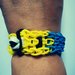 BRACCIALE MINION REALIZZATO CON ELASTICI 