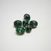 Perle in vetro ovali verdi